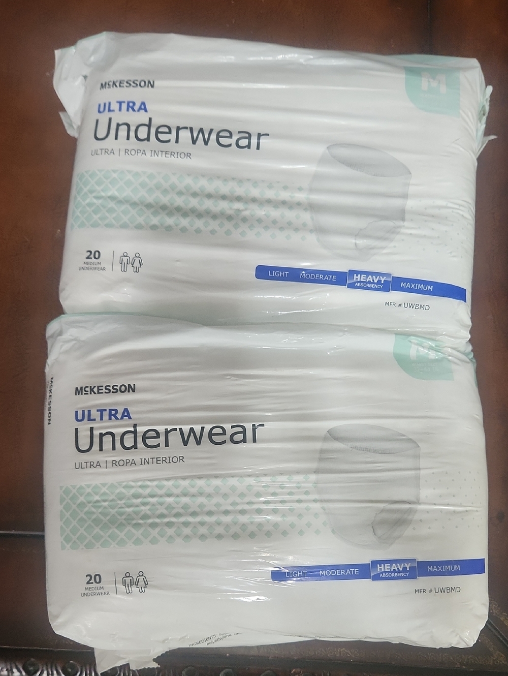 Ultra Underwear Briefs for Men - White (Heavy Absorbency)